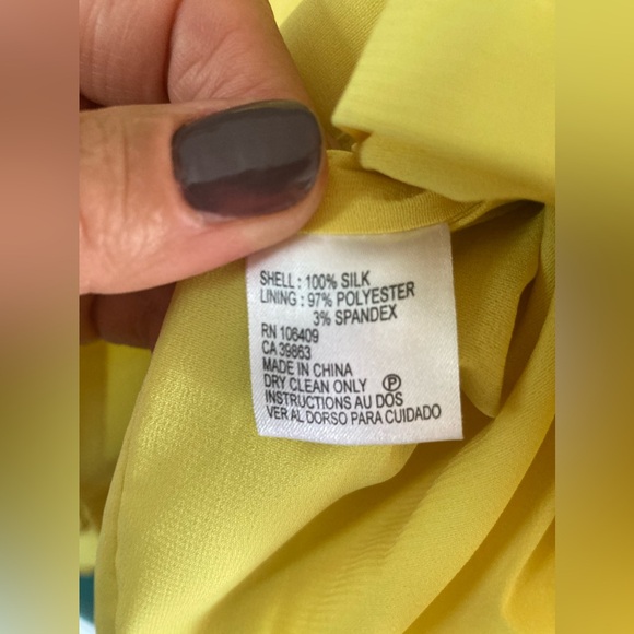 ANTONIO MELANI 🔆Yellow Shift Dress size 12 - used condition - Picture 4 of 10